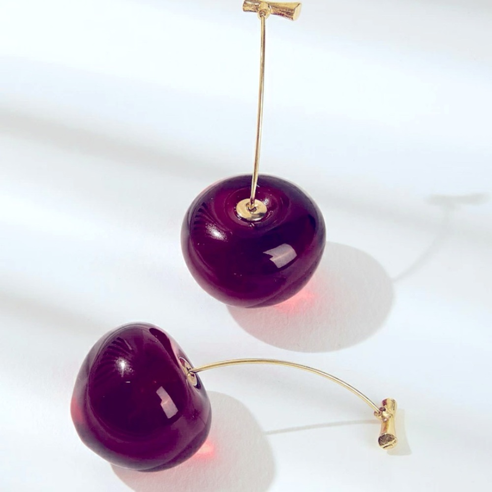 Cherry Drop Earrings
